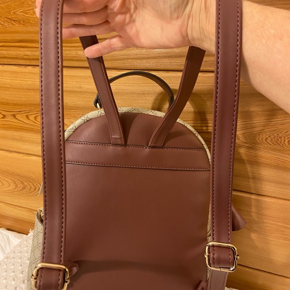 NWT NINE WEST medium Dome Logo Backpack - Picture 9 of 12